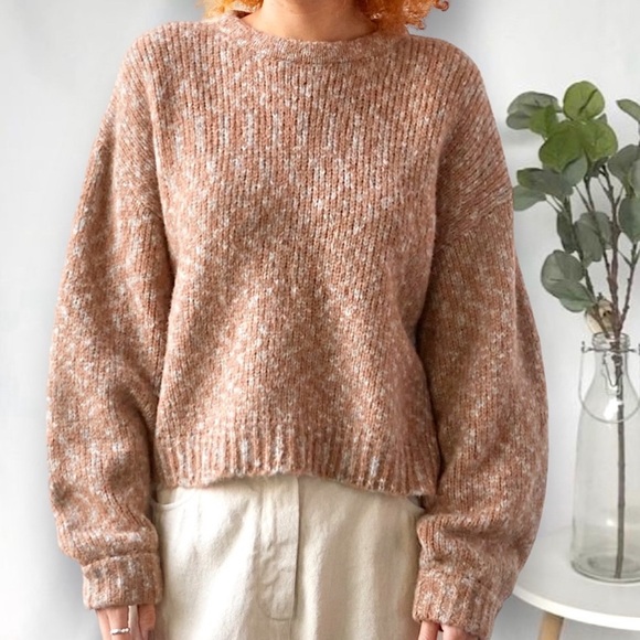 Atelier Delphine Balloon Sleeve Sweater, Bambi Melange Baby Alpaca XS/S - Picture 1 of 8